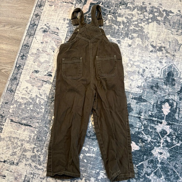 VTG Rare Sesame Street Big Bird Corduroy Overalls 4T | 90s Kidcore Brown Y2K - Picture 9 of 9